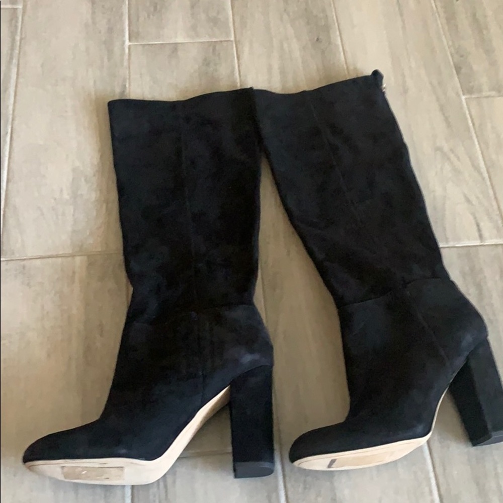 Sam Edelman knee high suede black boots